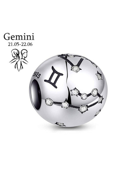 Bijuterii Nadiela Talisman Argint 925, Charm pentru bratari – Zodia Gemeni