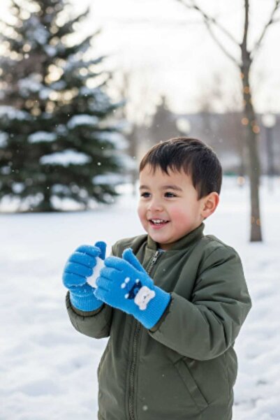 Aware Time 4-8 Years Old Boys' Knitted Gloves
