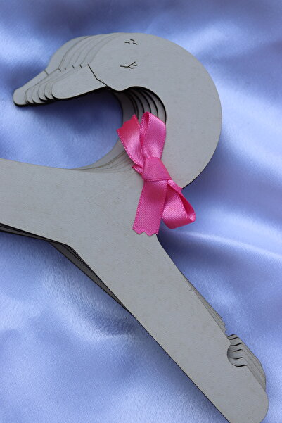 Assa Wood Wooden Children's Hanger 7 Pieces Hangers - Swan Baby Wardrobe Hanger - Cream Color