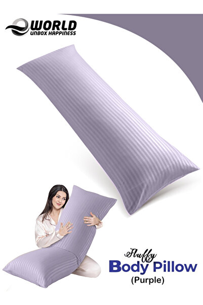 Eworld وسادة فاخرة لكامل الجسم مقاس 20×54 بوصة مع غطاء قطني ناعم، مثالية لمن ...