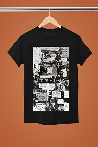 MAGORS FLEETWOOD MAC THE ROCK BAND IMPRIMAT BUMBAC Mâneci scurte, model obișn...