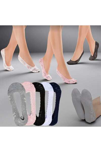 DANTEL جوارب نسائية من السيليكون Li Babet 6 قطع بألوان مختلطة