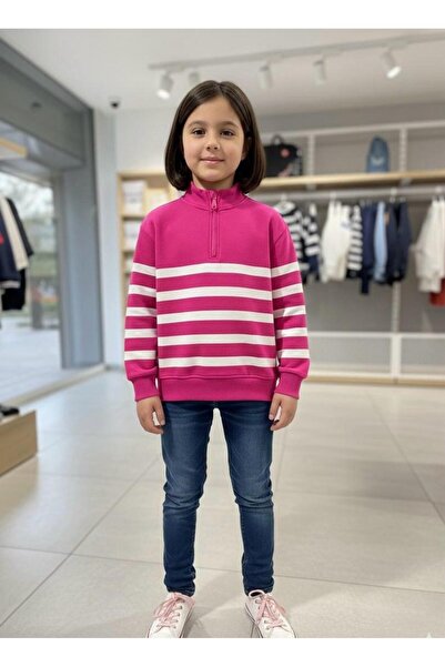 DEMOİSELLE Hanorac cu fermoar semi-fermoar pentru copii tricou