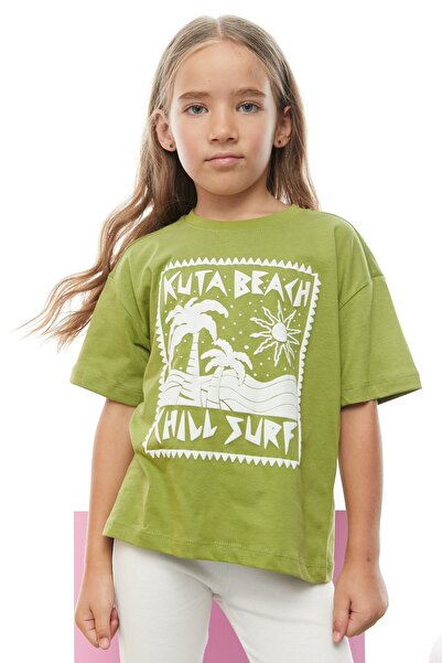 PAULMARK Girl's Embossed Printed T-Shirt