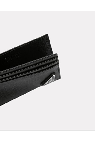 Prada Sport Leather Card Holder with Triangle Logo