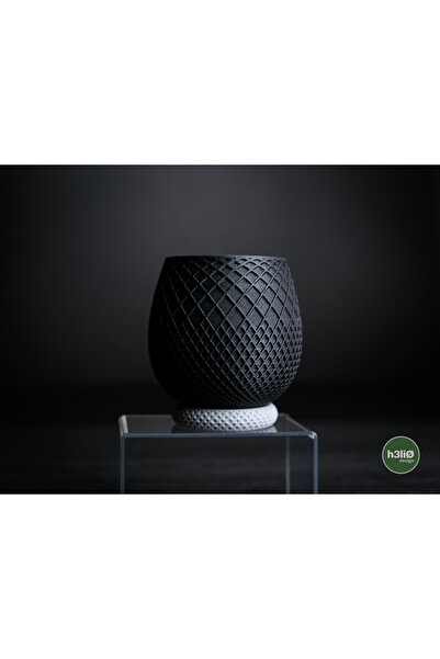 Homentum Selio | Ghiveci decorativ cu textură geometrică 10 cm