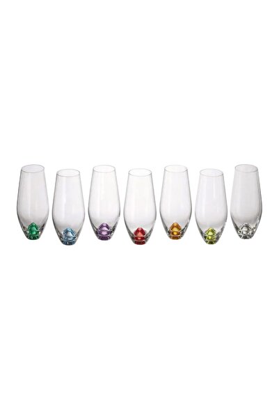 Bohemia Royal Crystal Set 6 pahare Tori 500 ml transparent-multicolor