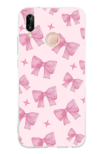 TechTree حافظة سيليكون متوافقة مع هاتف هواوي P20 لايت مطبوع