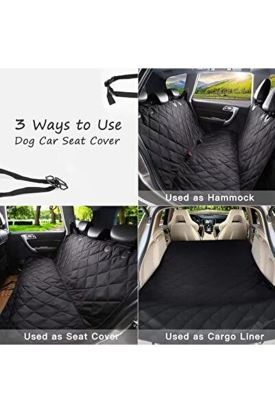 Best Ladies Waterproof Quilted Hammock Dog Car Seat Cover - Universal Fit with Anchors & Storage Pockets