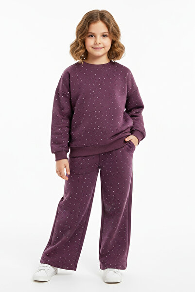 Set pentru fetiță cu ornamente din piatră-2 fire-fără șardon, sus și jos-5 -12 ani 12424