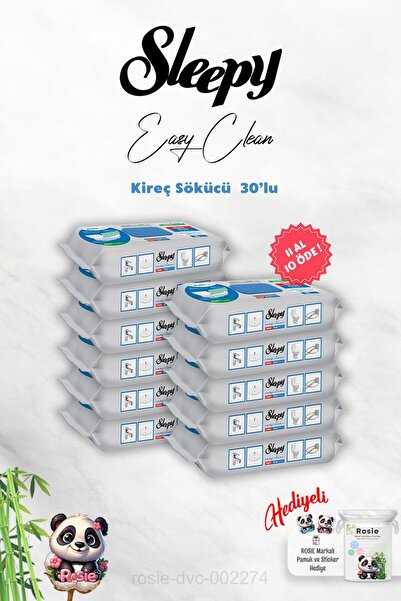 Sleepy Limescale Remover 30-Pack Buy 11 Get 10 and Rosie Gift