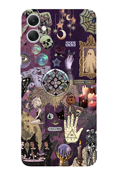 TechTree حافظة سيليكون متوافقة مع هاتف سامسونج جالاكسي A05 من هالوين هاولووجي...