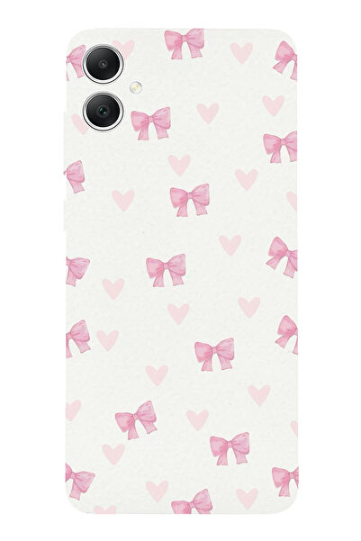 TechTree حافظة سيليكون متوافقة مع هاتف سامسونج جالاكسي A05 على شكل فيونكات وق...