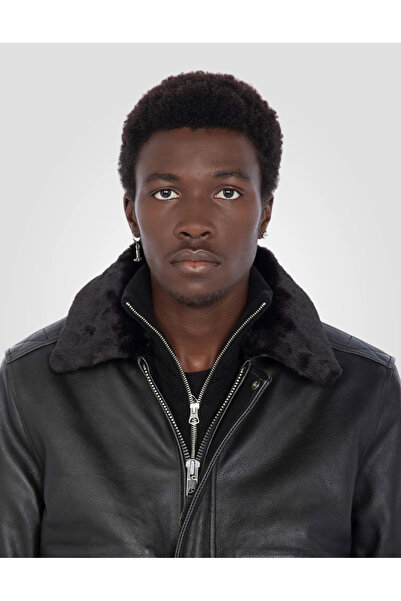 Schott NYC Men's black leather jacket lc5331x Schott