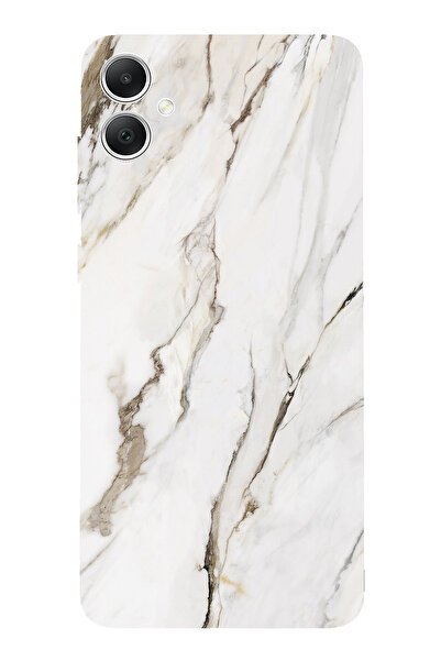 TechTree حافظة سيليكون متوافقة مع هاتف سامسونج جالاكسي A05 باللون الأبيض الرخ...