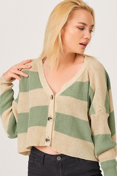 Dewberry Z3008 Cardigan-Light Green