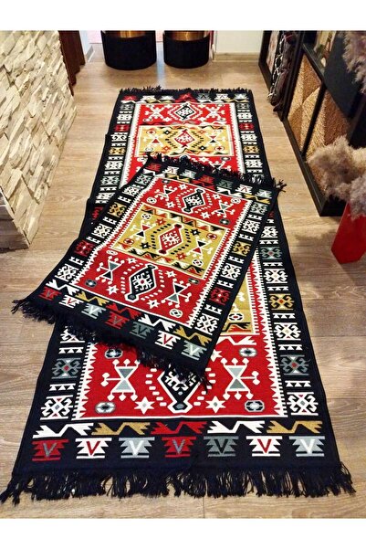 OEM 1+1 Woven rugs, double-sided, size 60x90cm + 80x200cm H&H104