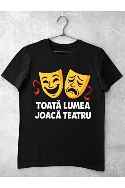 GRIZZLY SHOP.RO Tricou Femei Toata Lumea Joaca Teatru