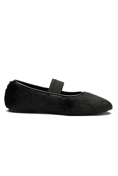 Dedos Women's Top Elastic Band Special Furry Non-Slip Sole Casual Home Slippers 8000
