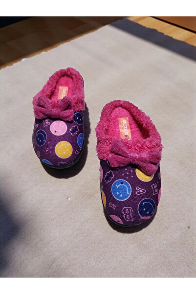 GEZER Children's Bowknot Soft Sole Nursery Kindergarten Home Slippers