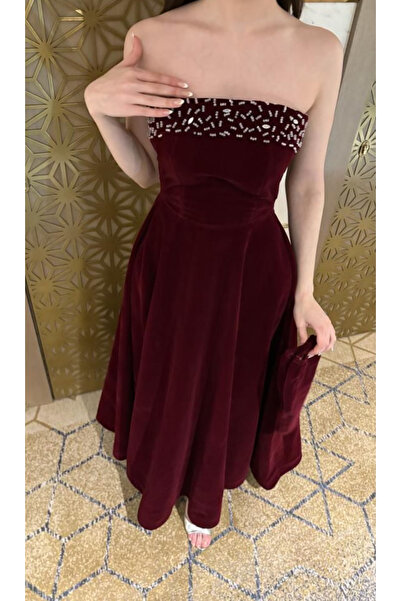 DEYARA FASHION hand-embroidered wool dress