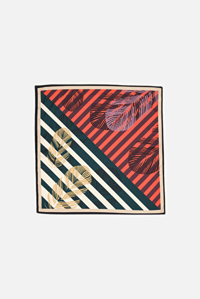 AKSWSUAR Desenli Fular 60Ã—60
