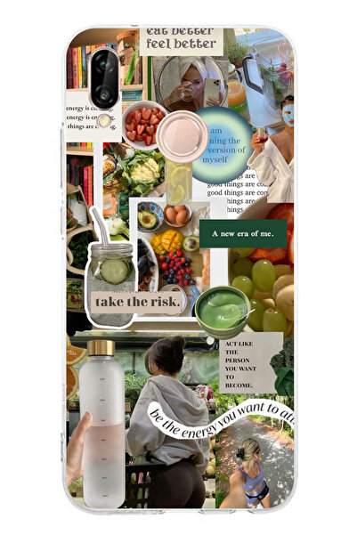 TechTree حافظة سيليكون متوافقة مع هاتف Huawei P20 Lite، تحفيزية لنمط الحياة ا...