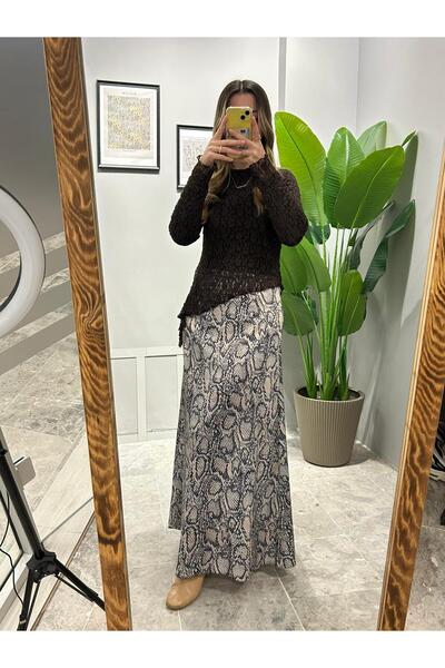 QBZ PATTERNED SATIN SKIRT