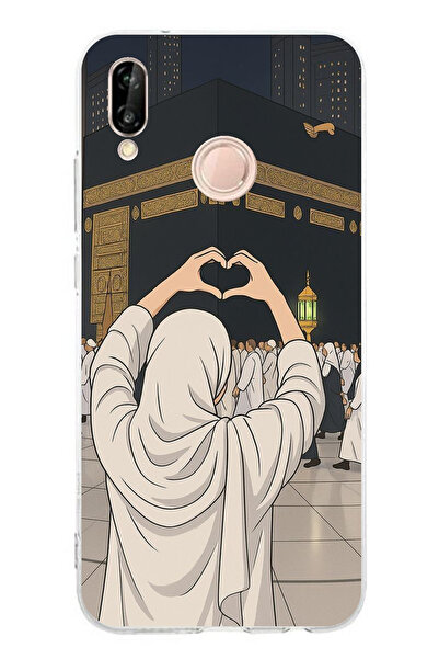 TechTree حافظة سيليكون مطبوعة متوافقة مع هاتف Huawei P20 Lite