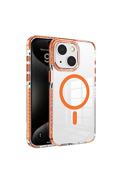 zore iPhone 15 Kılıf Magsafe Şarj Özellikli Airbagli Takılabilir Askı Aparatl...