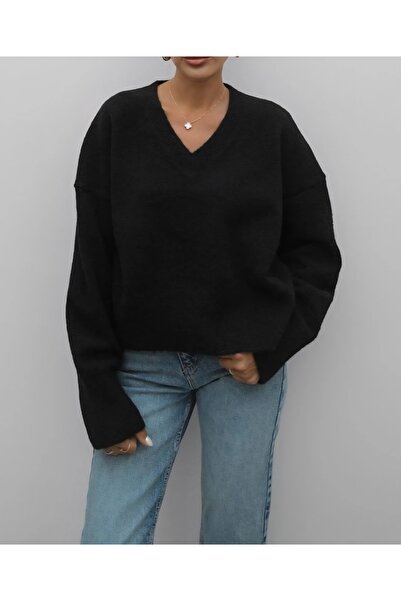 DİMA V-Neck Standard Size Knitwear Sweater