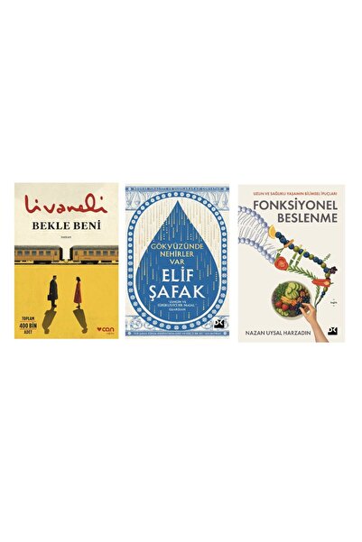 Doğan Kitap bekle beni + gokyuzunde nehirler var + fonksiyonel beslenme=(3 ki...