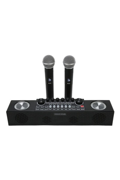 MOHAMED Sistem de Mixare Karaoke + 2 Microfon fara Fir