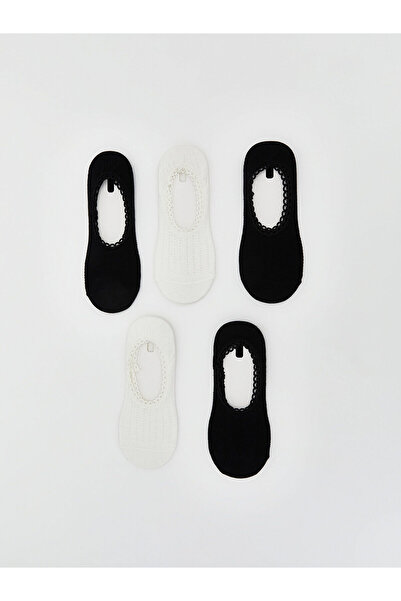 LC Waikiki Peak Yeni Sezon Dantel Detaylı Kadın Babet Çorap 5'li