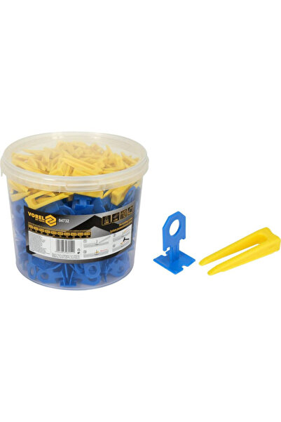 Vorel Sistem de nivelare a plăcilor 2mm - 300 cleme + 100 pene