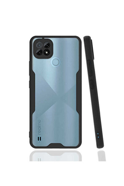 zore Realme C21 Case Senk Parfe Cover - Black