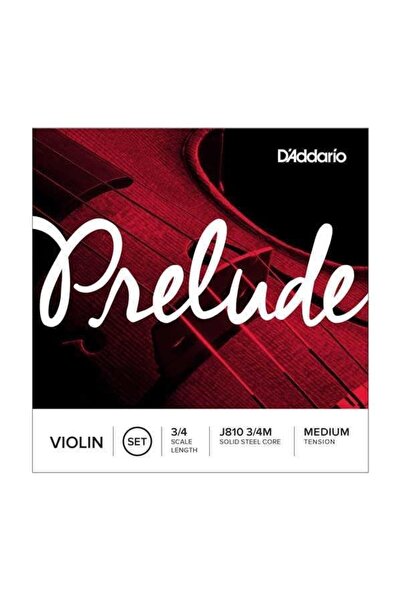 Daddario D'addario J81034 Keman Tel Seti Prelude 3/4 Medium