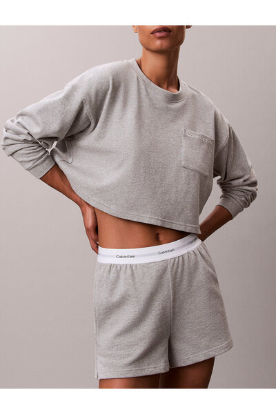 Calvin Klein Logo Cotton Jersey Lounge Shorts