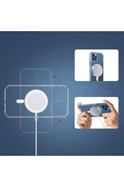 zore iPhone 7 Plus Case Transparent Hard Pc Senk Embos Cover - Colorless