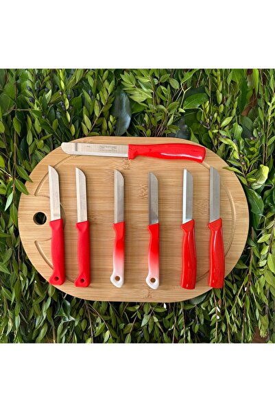 Solingen PRO Tanışma Bıçak Seti 7 Parça (KIRMIZI)
