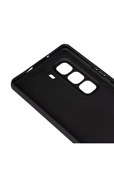 zore Infinix Hot 50 Pro Plus 4g Case Senk Bias Cut Silicone - Black