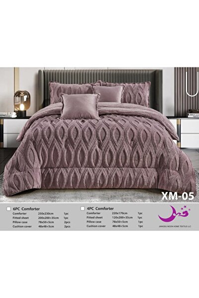 Moon Rivan Winter Bedspread Set, 6 Pieces, for Winter Luxury