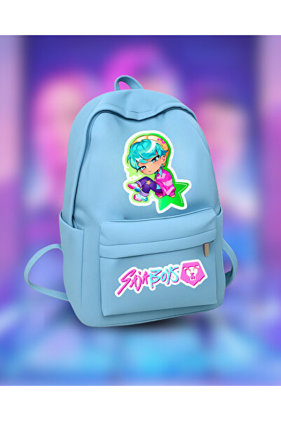 Touz Moda Kpop Demon Hunters Saja Boy's Detail Printed School, Tutoring, Course Backpack