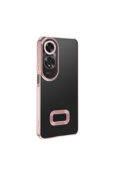 zore A60 Case Camera Protected Logo Showing Senk Omega Cover - Rose Gold