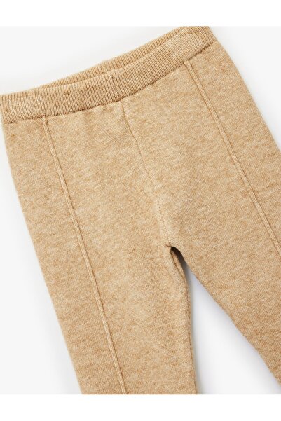 Koton Baby Boy Basic Knitwear Pants with Tie at the Waist
