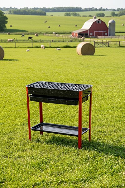 temiz iş Portatif Ayaklı Emaye Mangal