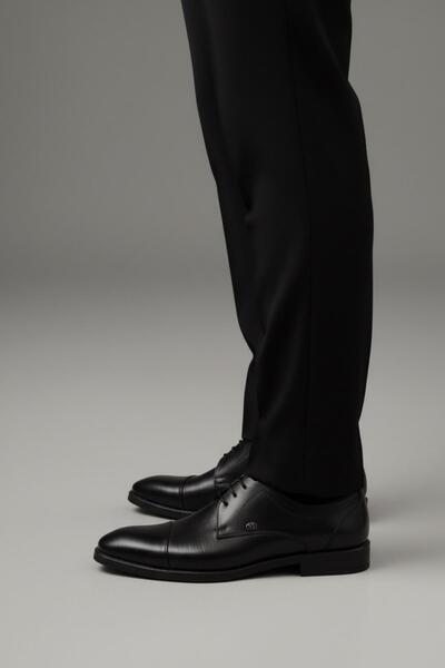 DELFİNO 526 Men's Genuine Leather Lace-Up Rubber Classic Shoes