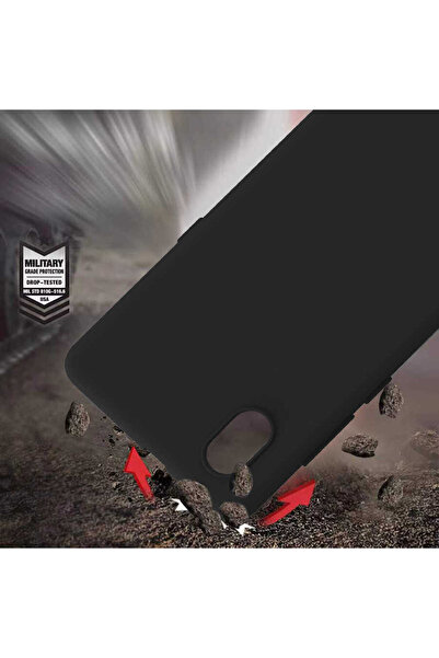 zore Tcl L7 Case Senk Bias-Cut Silicone - Black