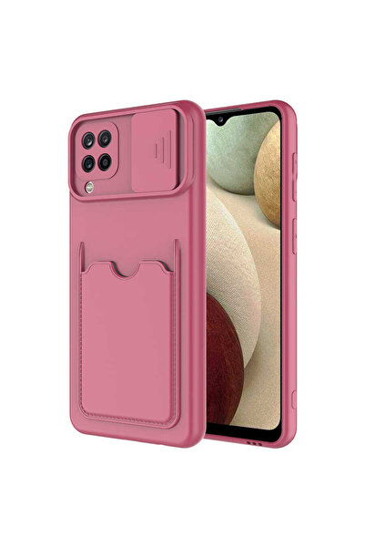 zore Galaxy A22 4g Case Senk Kartix Cover - Dark Purple