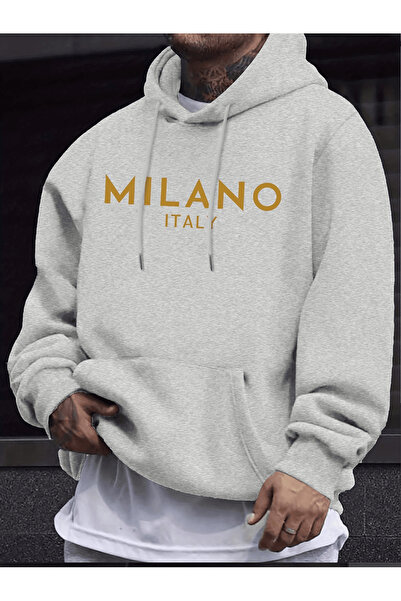 Soothing Space Unisex Oversized Hooded Sweatshirt Milano Italy Written